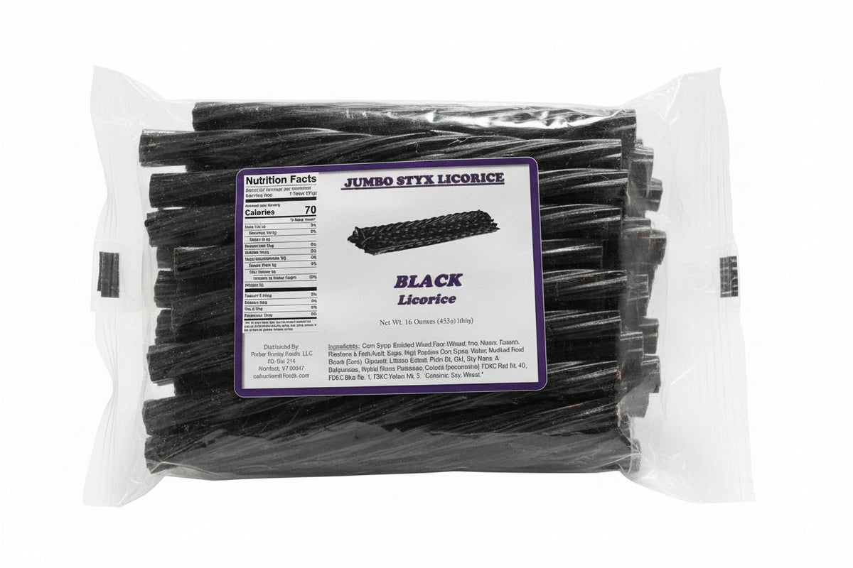 Jumbo Stix Licorice - Black Licorice – Angry Goat Pepper Co.